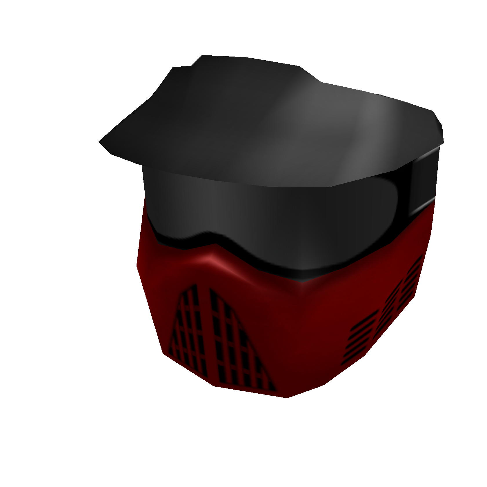 Red Paintball Mask