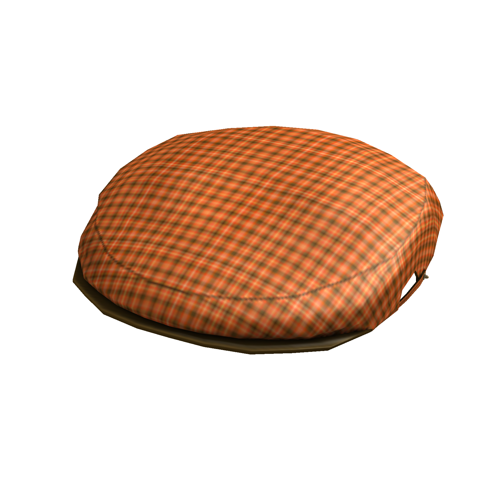 Orange Plaid Cap