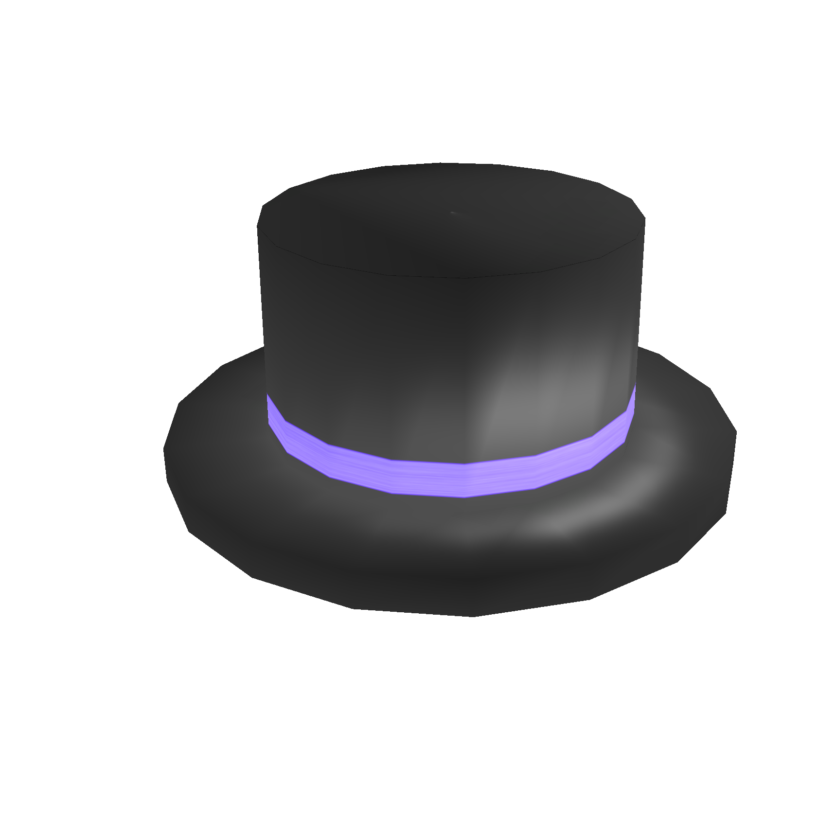Purple Banded Top Hat