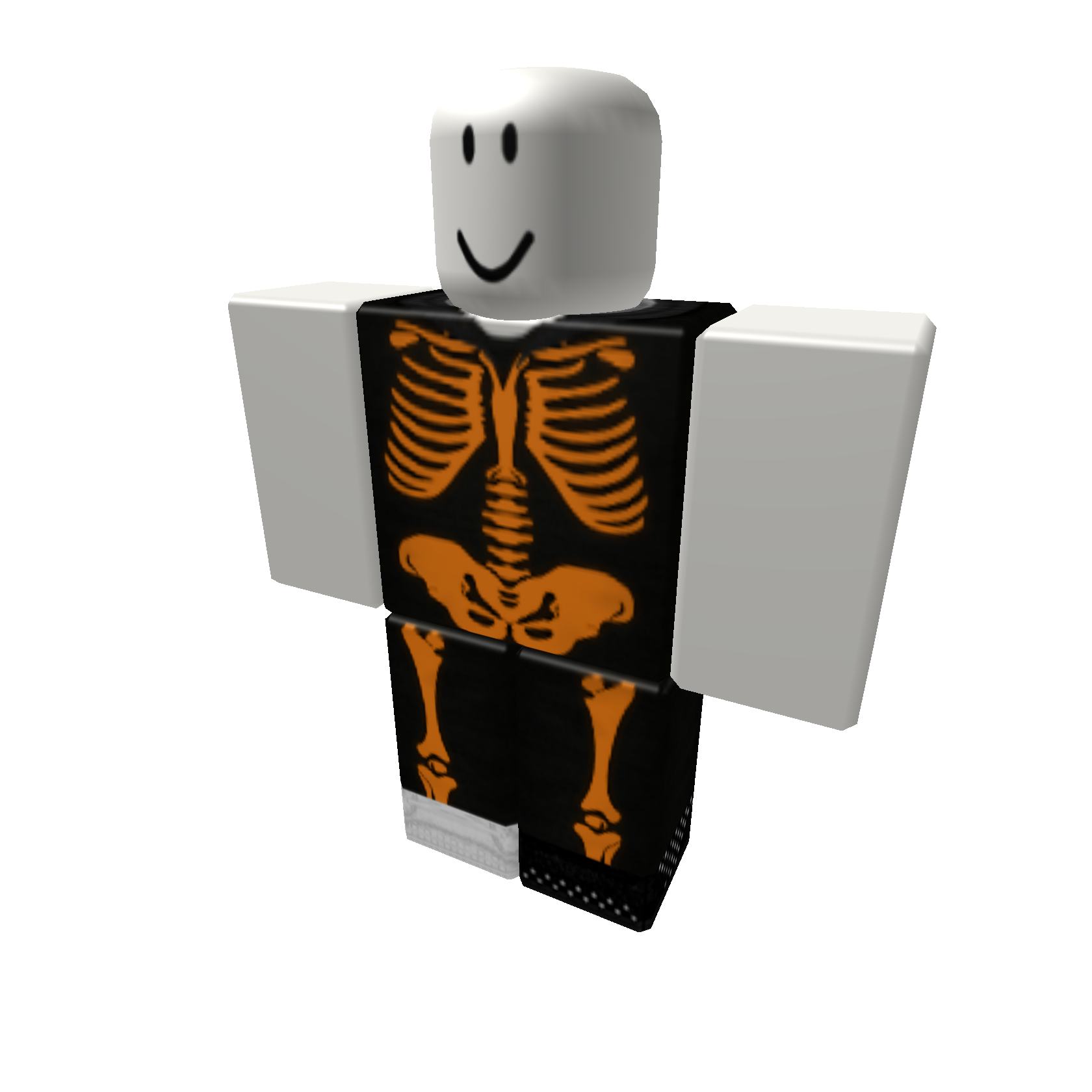 Orange Skeleton Halloween Pants